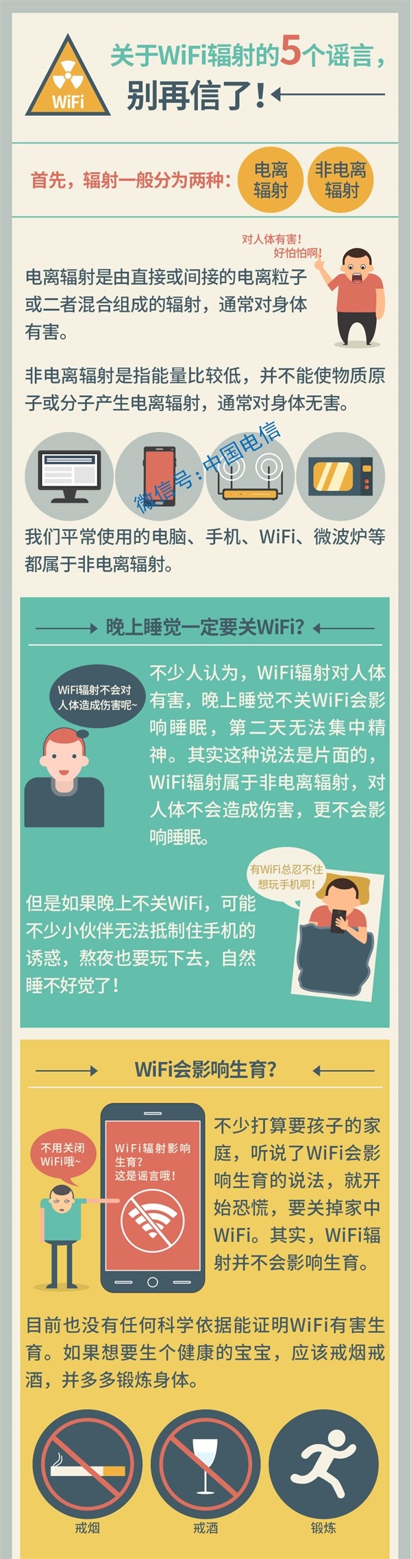 WiFi輻射影響睡眠、不利生育？中國(guó)電信科普關(guān)于WiFi輻射的5個(gè)謠言