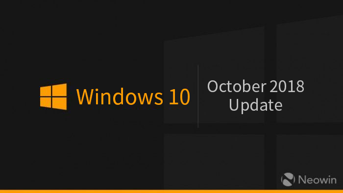 Windows 10 Build 1809正式名稱為2018年10月更新