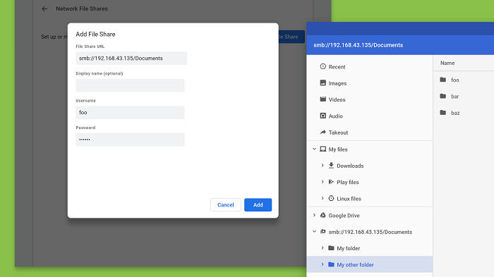 Chrome OS現(xiàn)已原生支持Windows文件分享功能