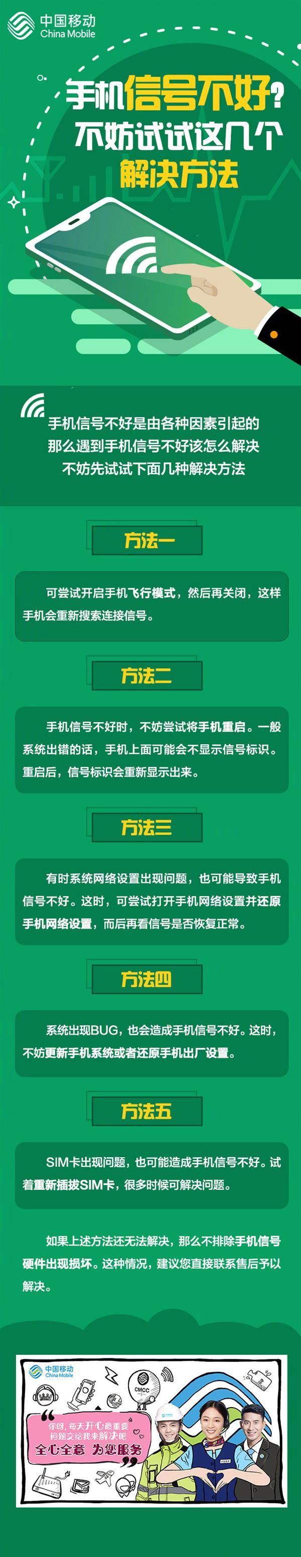 手機信號不好？中國移動官方公布5種解決方法