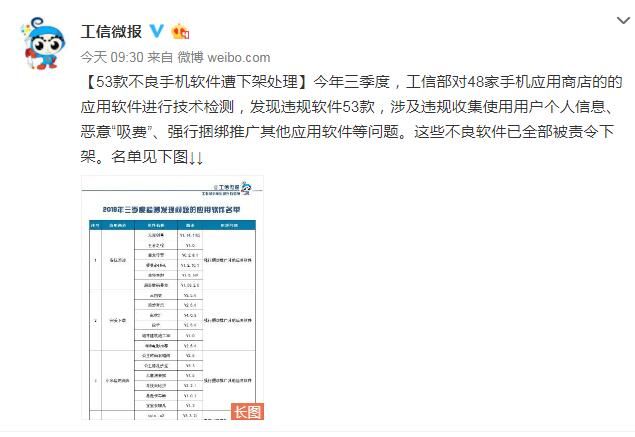 53款APP吸費，工信部：涉嫌違規(guī)已被責令下架