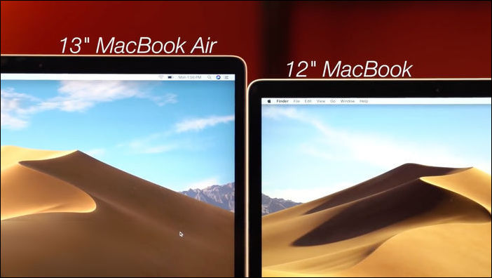 2018 款 13 英寸 MBA 對比 12 英寸 MacBook