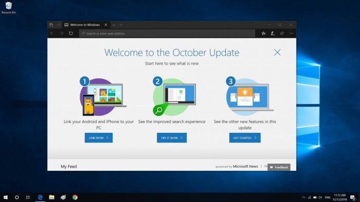 微軟開始向更多用戶推送Windows 10十月更新